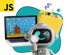 Язык программирования JavaScript + AI. Проектное обучение + геймификация + AI-помощники - КИБЕРшкола программирования для детей, компьютерные курсы для школьников, начинающих и подростков - KIBERone г. Михайловск