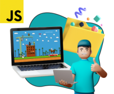 Программирование на JavaScript. Учимся создавать игры! - Школа программирования для детей, компьютерные курсы для школьников, начинающих и подростков - KIBERone г. Михайловск