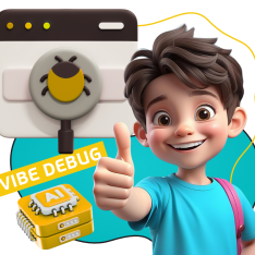 Тестирование & Vibe Debug. Охотники за багами - КИБЕРшкола программирования для детей, компьютерные курсы для школьников, начинающих и подростков - KIBERone г. Михайловск