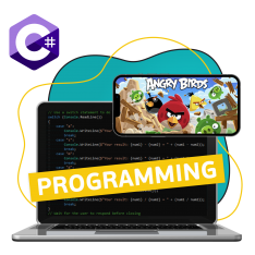 Программирование на C#. Удивительный мир 2D-игр - КИБЕРшкола программирования для детей, компьютерные курсы для школьников, начинающих и подростков - KIBERone г. Михайловск