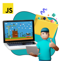 Программирование на JavaScript. Учимся создавать игры! - КИБЕРшкола программирования для детей, компьютерные курсы для школьников, начинающих и подростков - KIBERone г. Михайловск