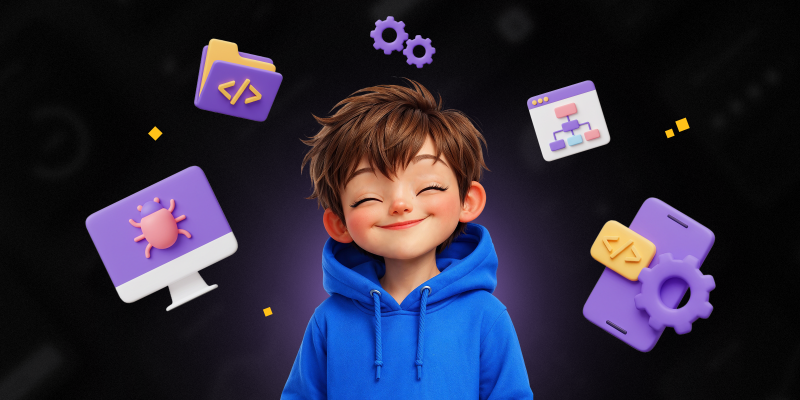 Идеальный сайт с нуля: код, дизайн и AI-помощник - КИБЕРшкола программирования для детей, компьютерные курсы для школьников, начинающих и подростков - KIBERone г. Михайловск